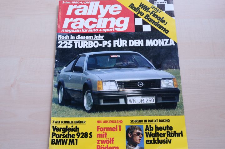 Deckblatt Rallye Racing (01/1980)